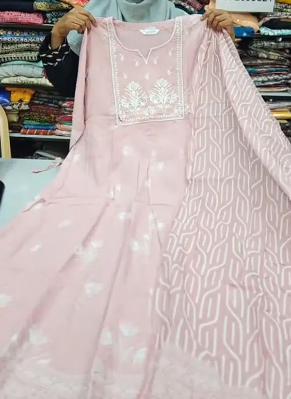 Anarkali Kurti with Dupatta Set | KS1165